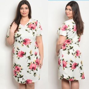 IVORY FLORAL DRESS